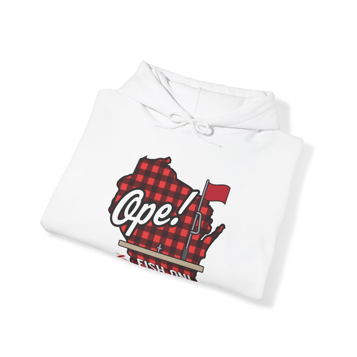 Ice Fishing WI Hoodie Sweatshirt