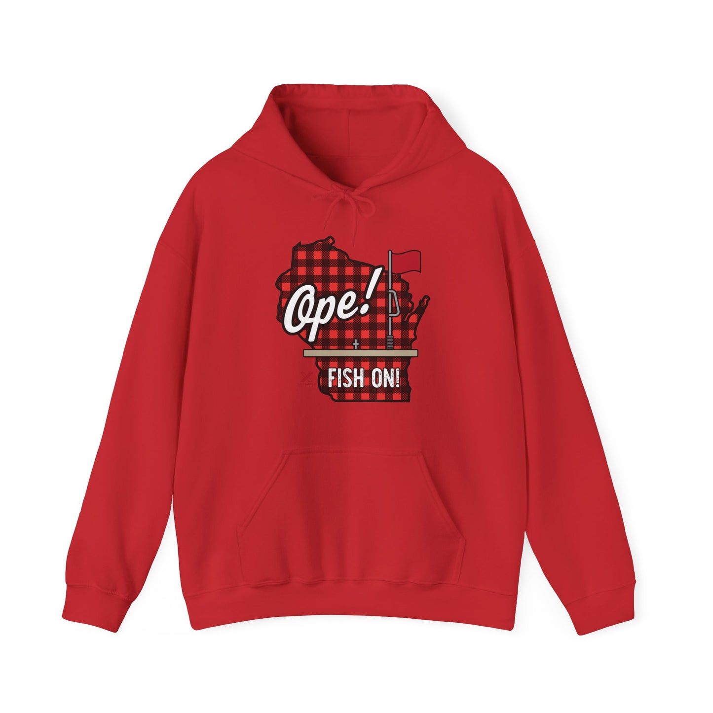Ice Fishing WI Hoodie Sweatshirt