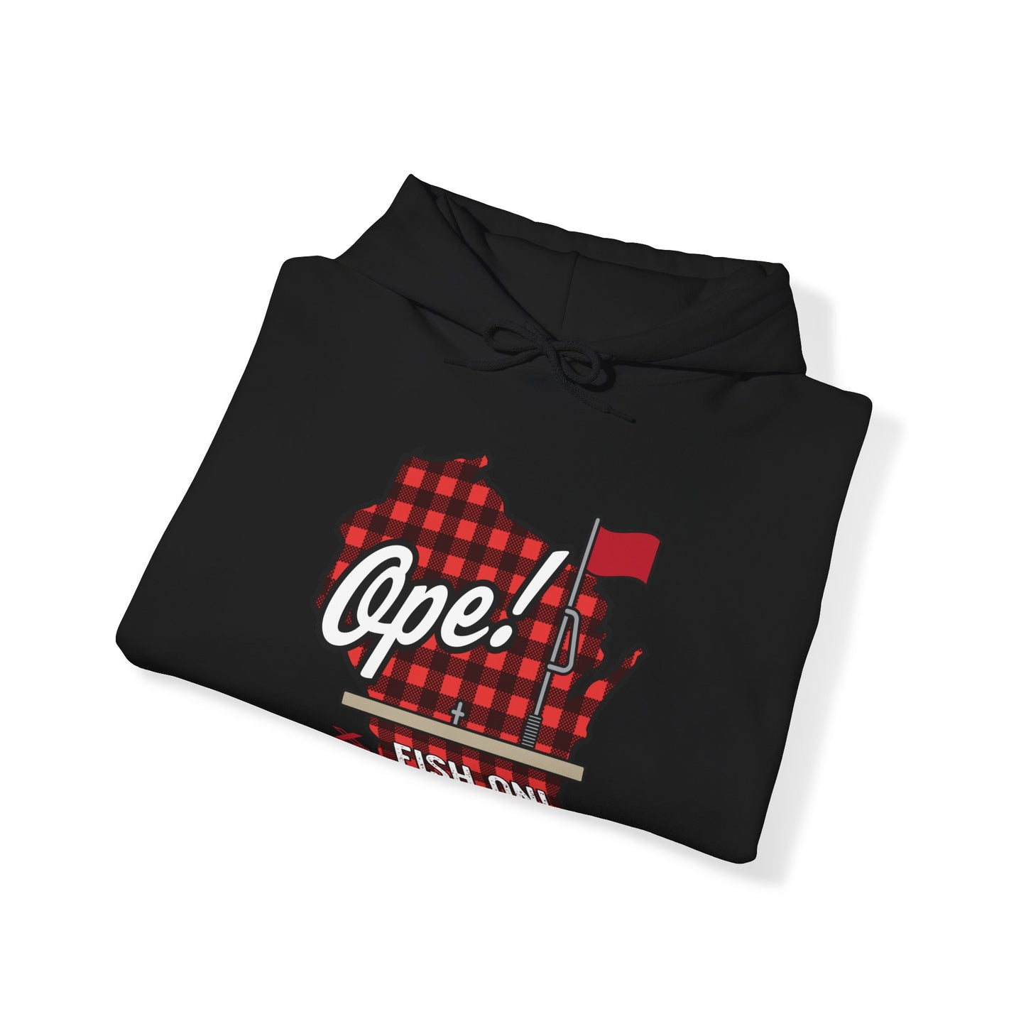 Ice Fishing WI Hoodie Sweatshirt