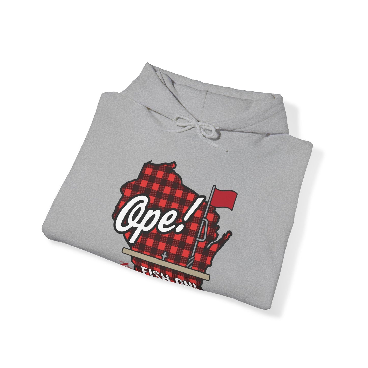 Ice Fishing WI Hoodie Sweatshirt