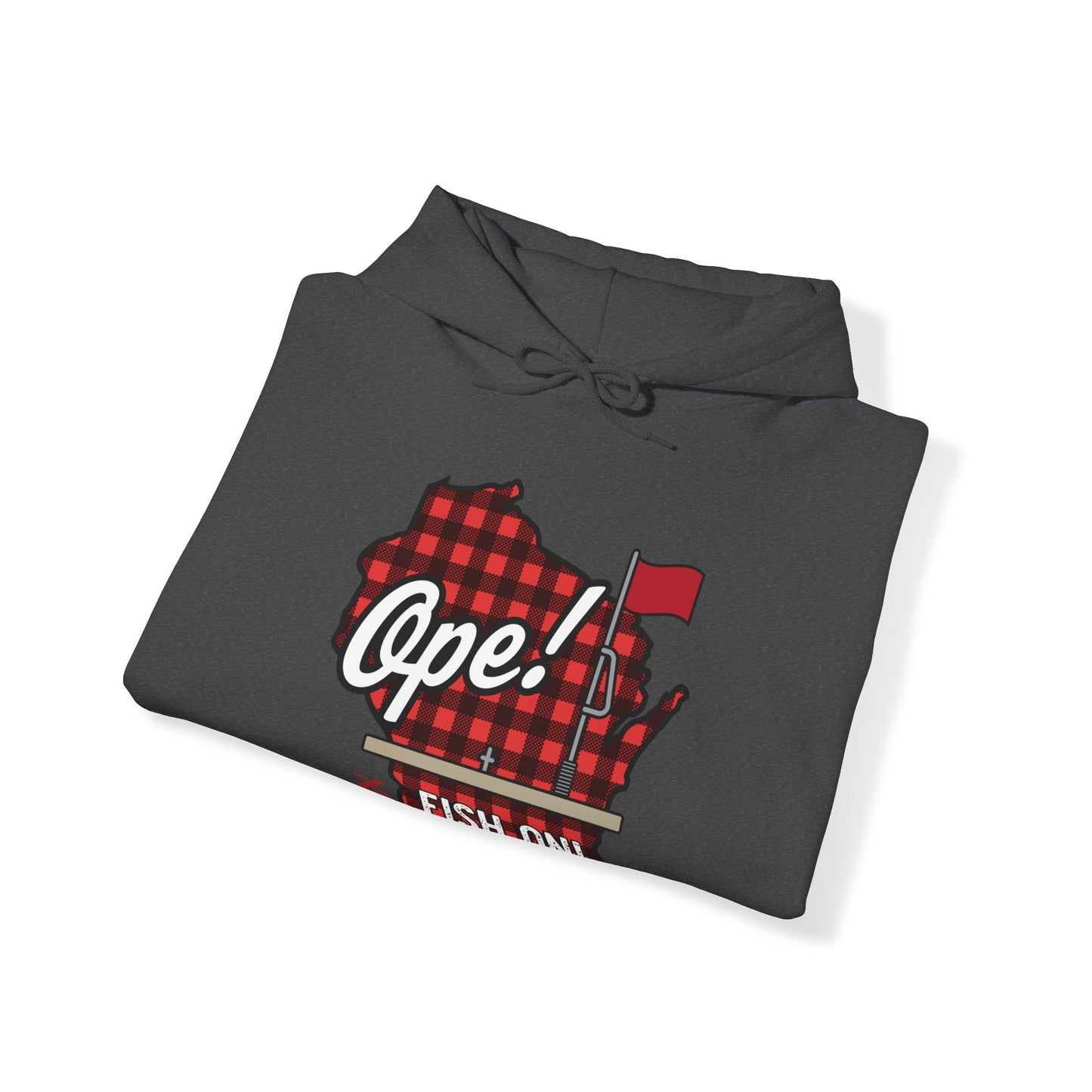 Ice Fishing WI Hoodie Sweatshirt