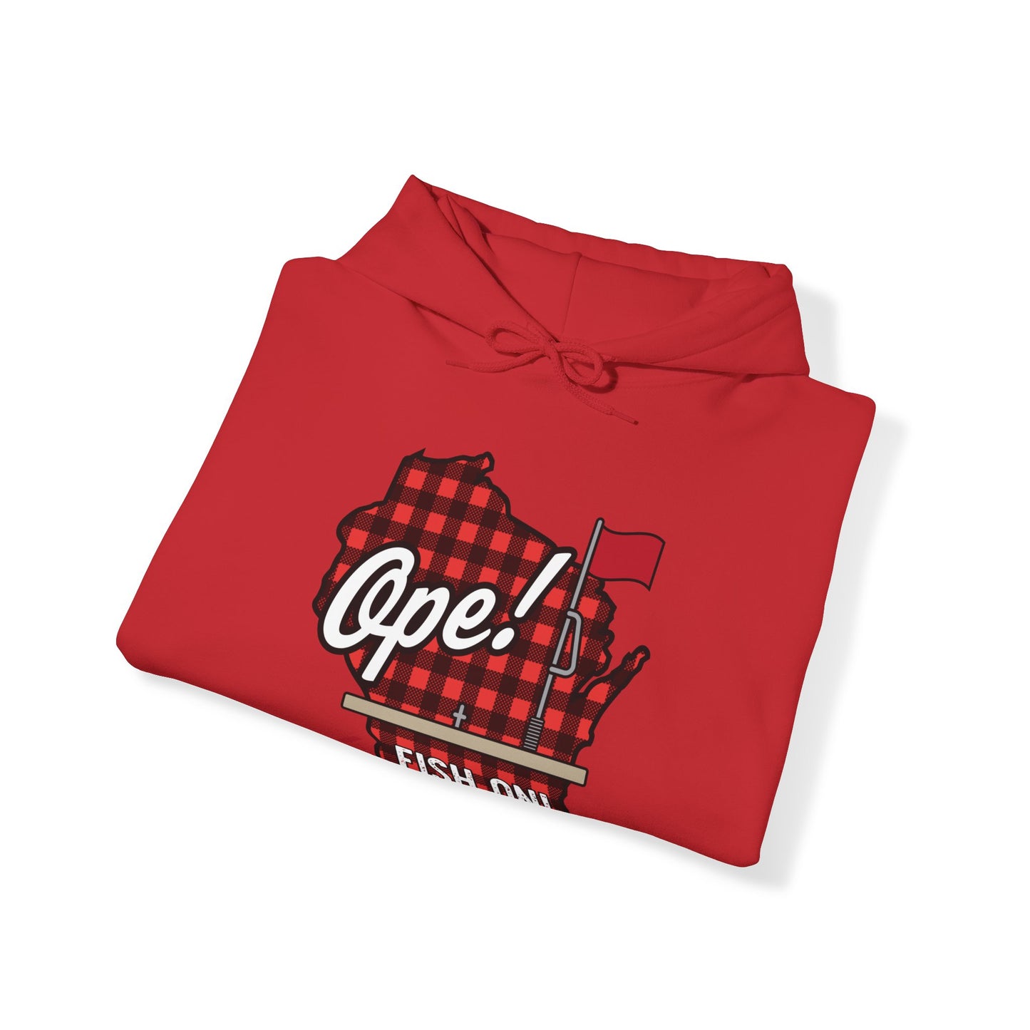 Ice Fishing WI Hoodie Sweatshirt
