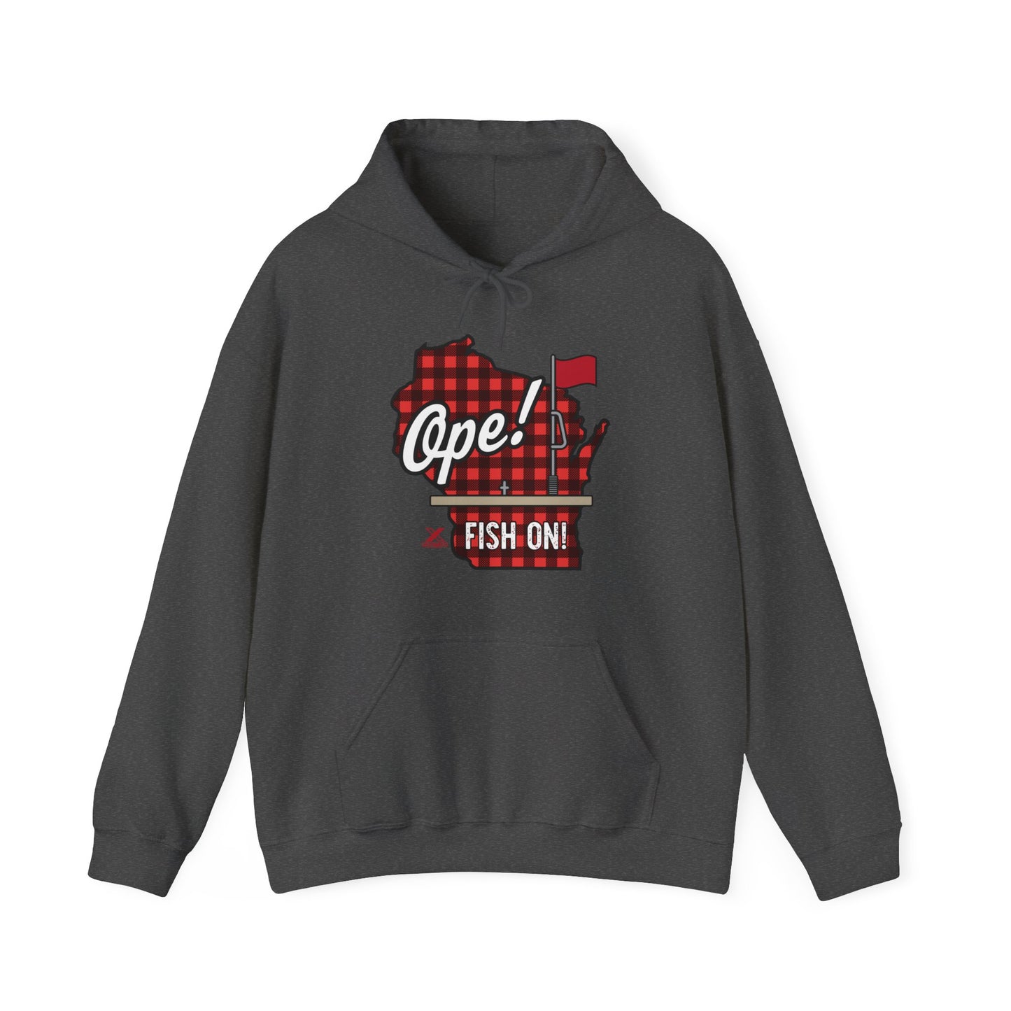 Ice Fishing WI Hoodie Sweatshirt