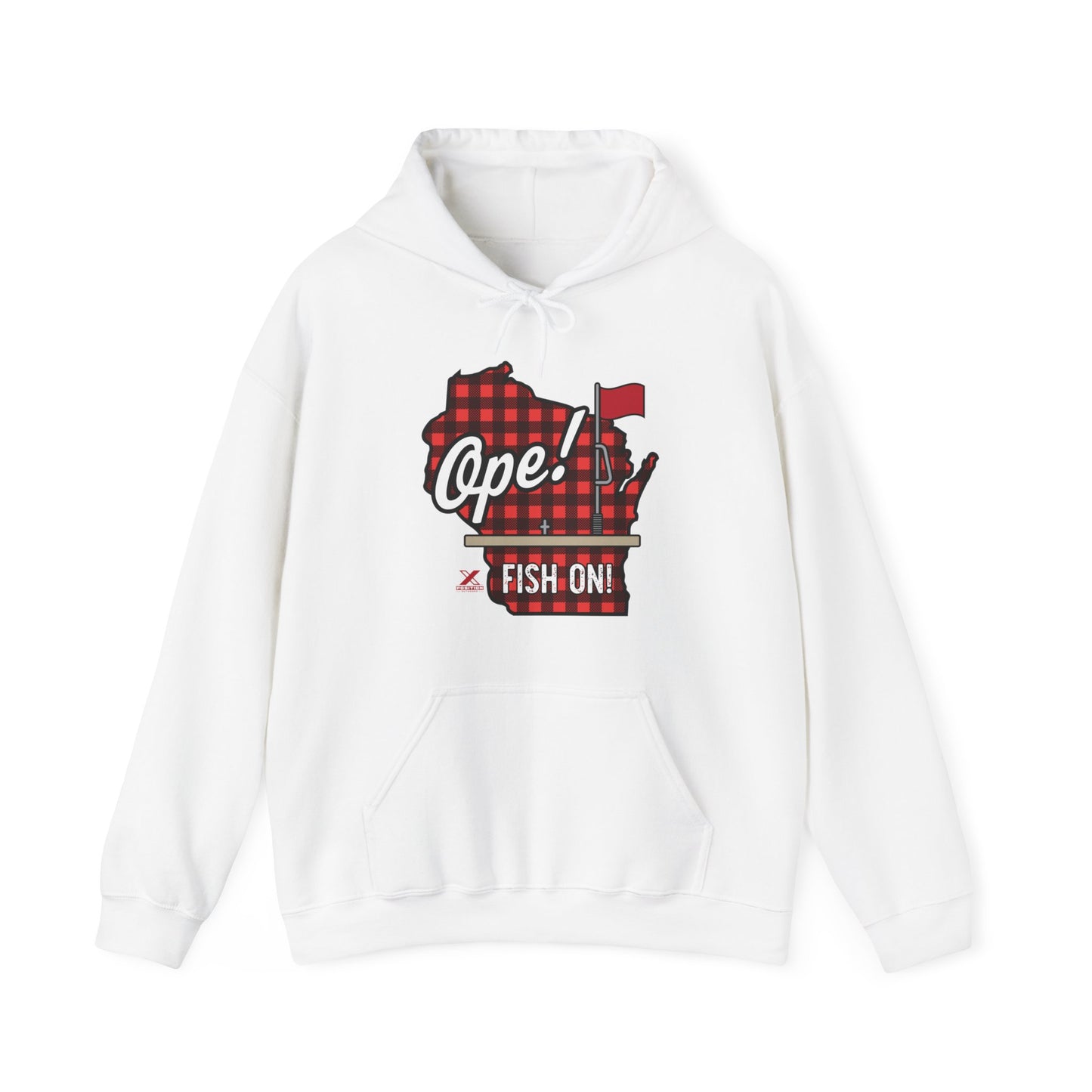 Ice Fishing WI Hoodie Sweatshirt