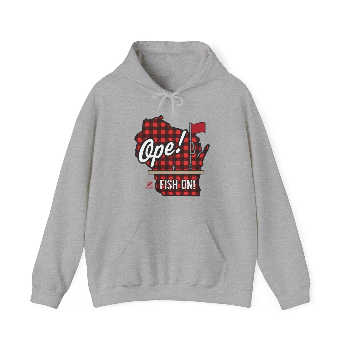 Ice Fishing WI Hoodie Sweatshirt