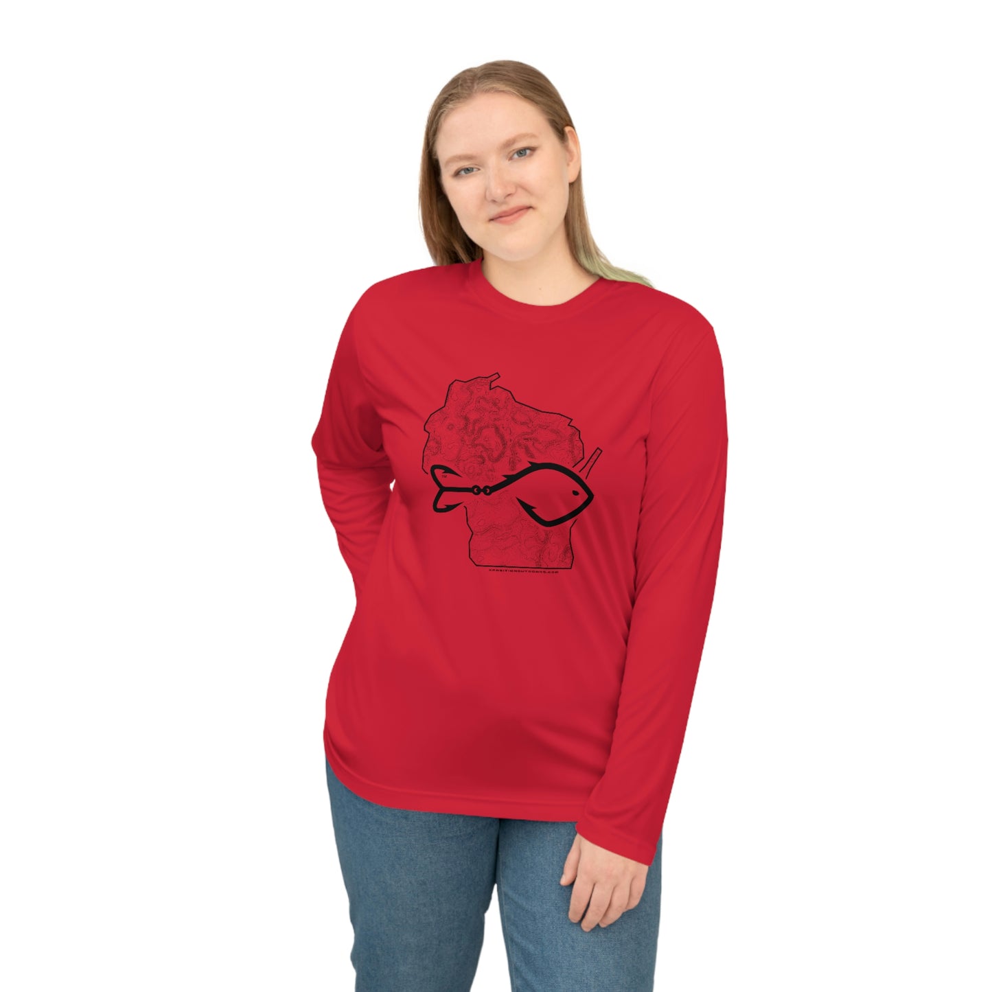 Wisconsin Long Sleeve Fish Shirt