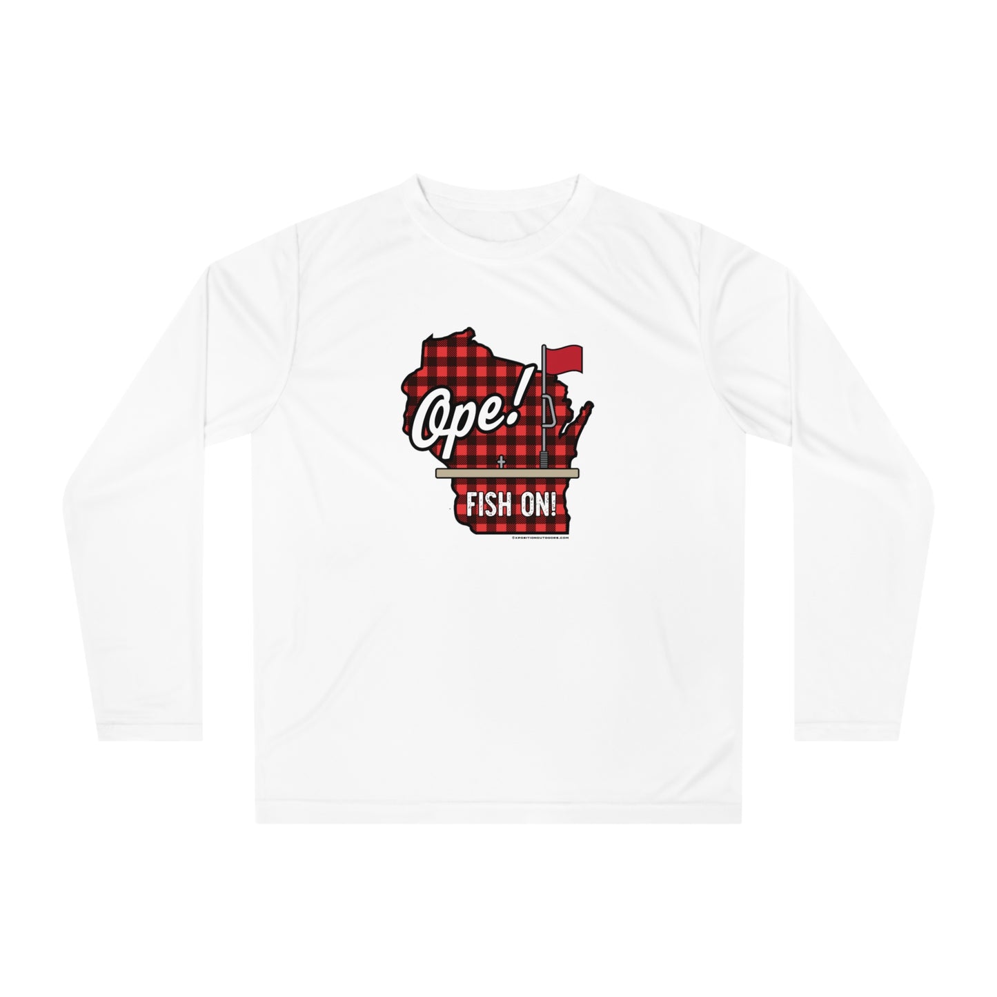 Ice Fishing WI Performance Long Sleeve Shirt