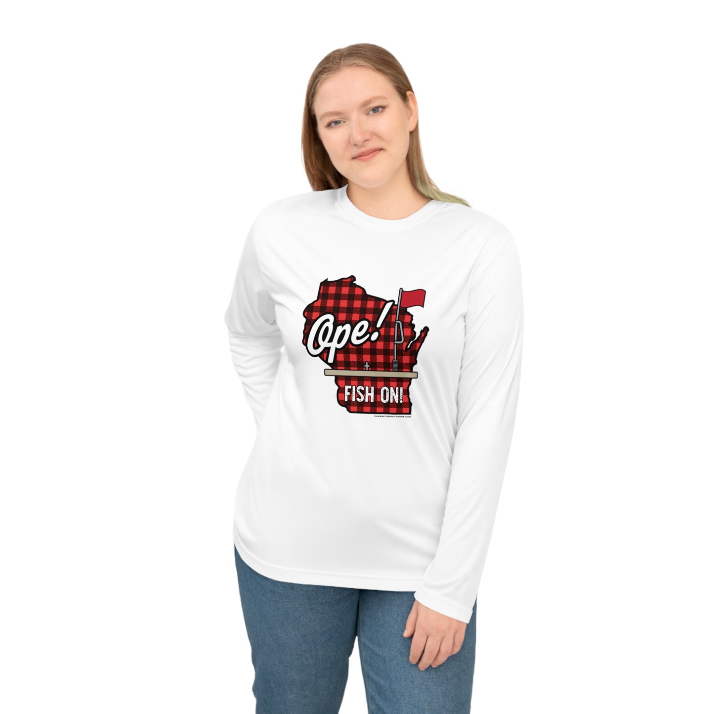 Ice Fishing WI Performance Long Sleeve Shirt