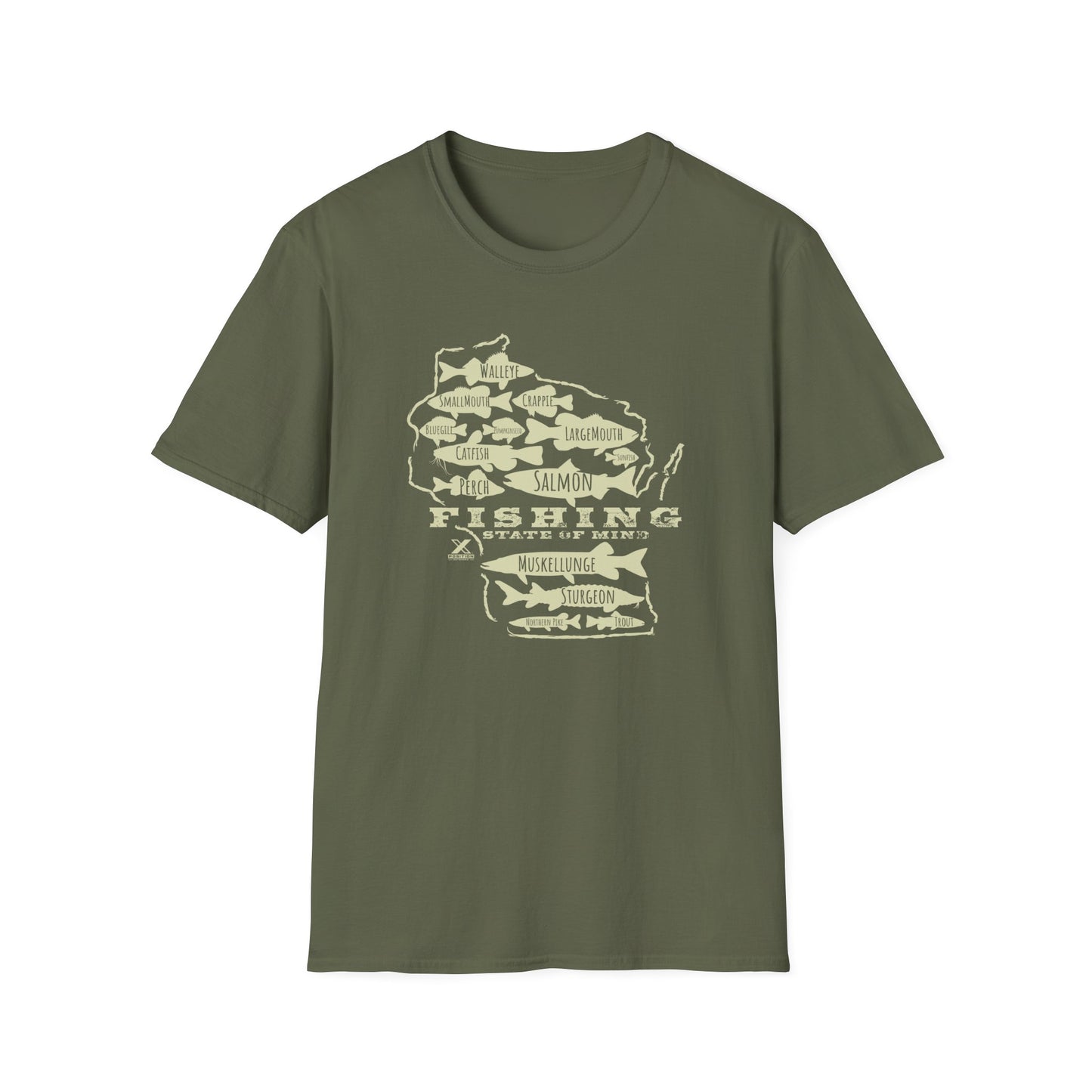 Wisconsin Fishing State of Mind T-Shirt