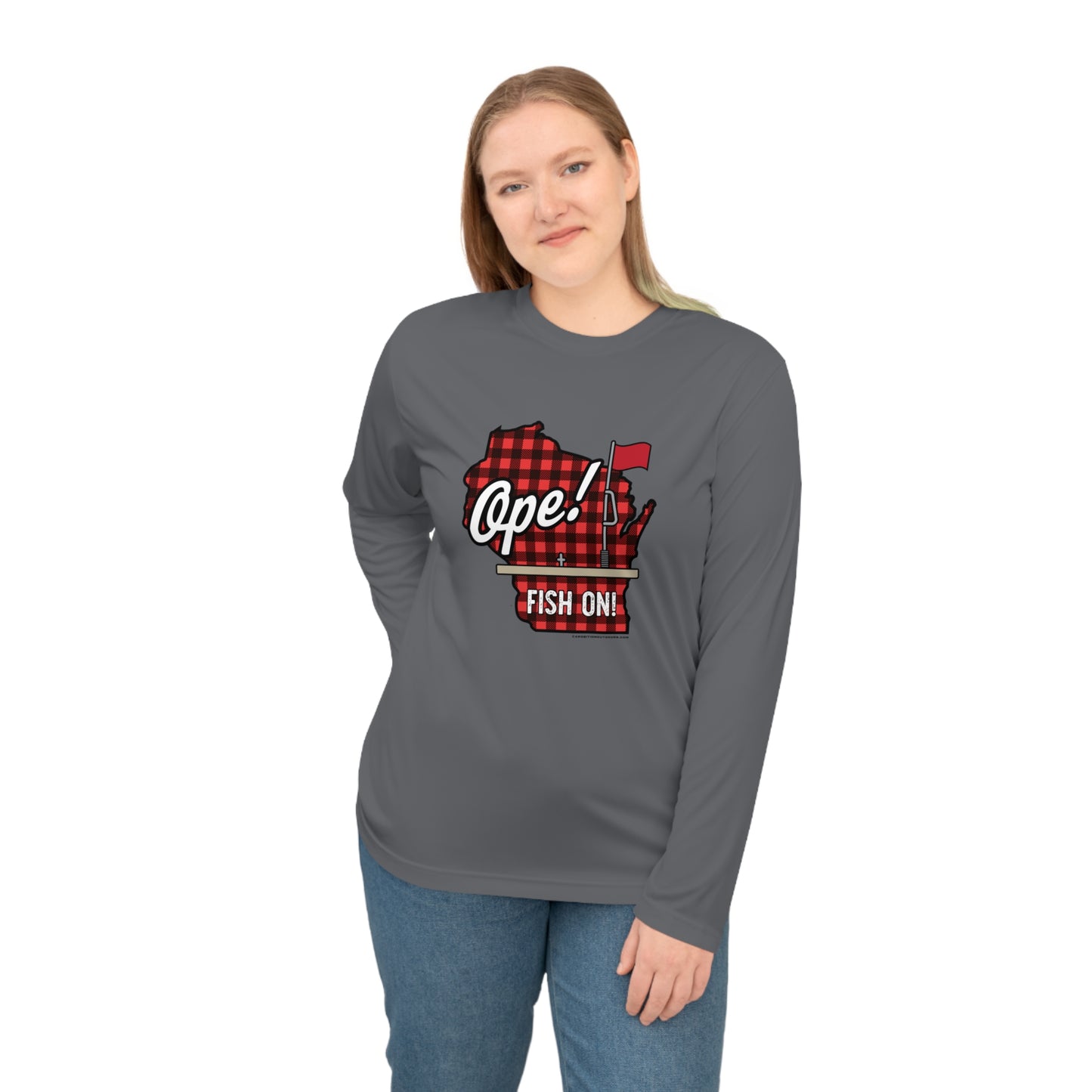 Ice Fishing WI Performance Long Sleeve Shirt