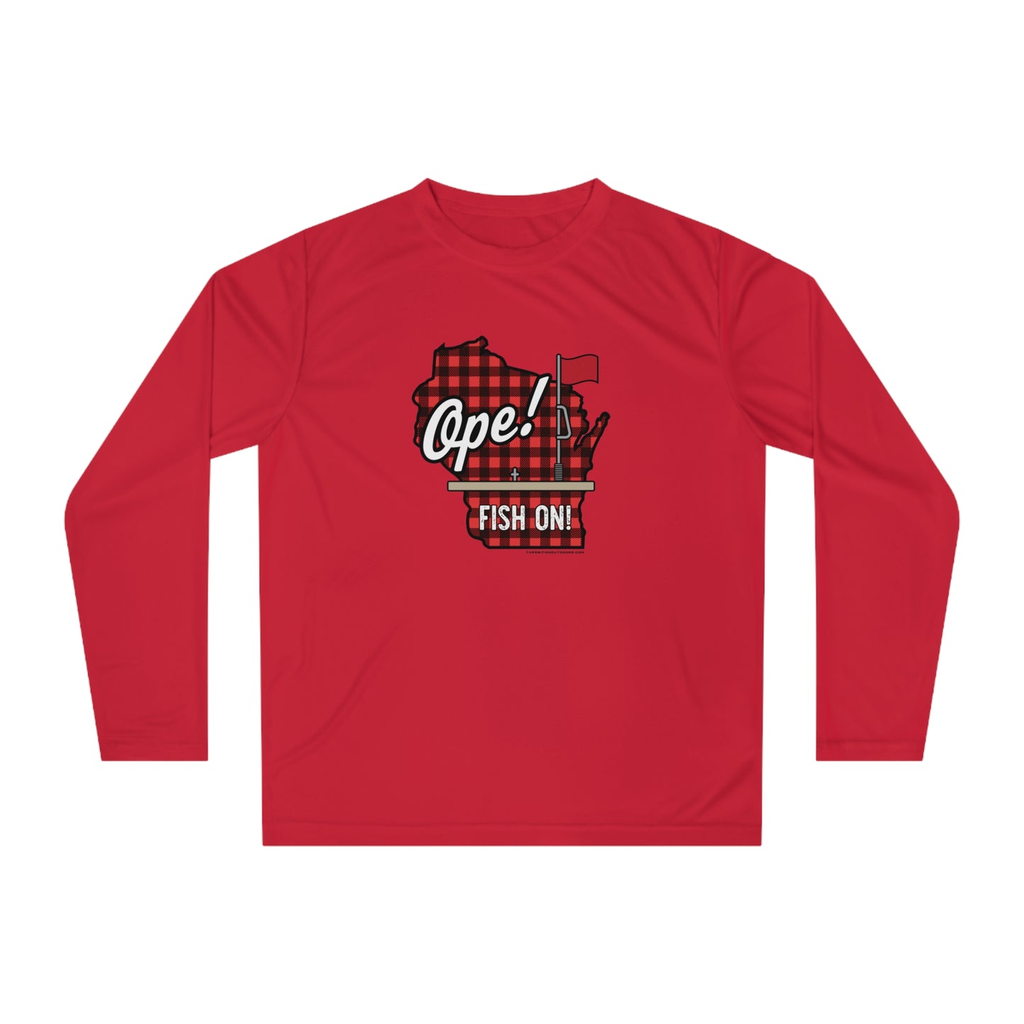 Ice Fishing WI Performance Long Sleeve Shirt