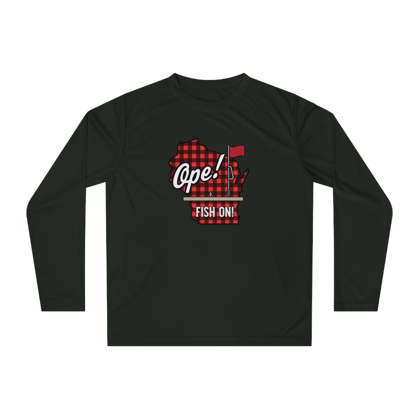 Ice Fishing WI Performance Long Sleeve Shirt