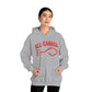 Canada Fishing Hoodie — "All Canada" Red Fish Graphic Sweatshirt