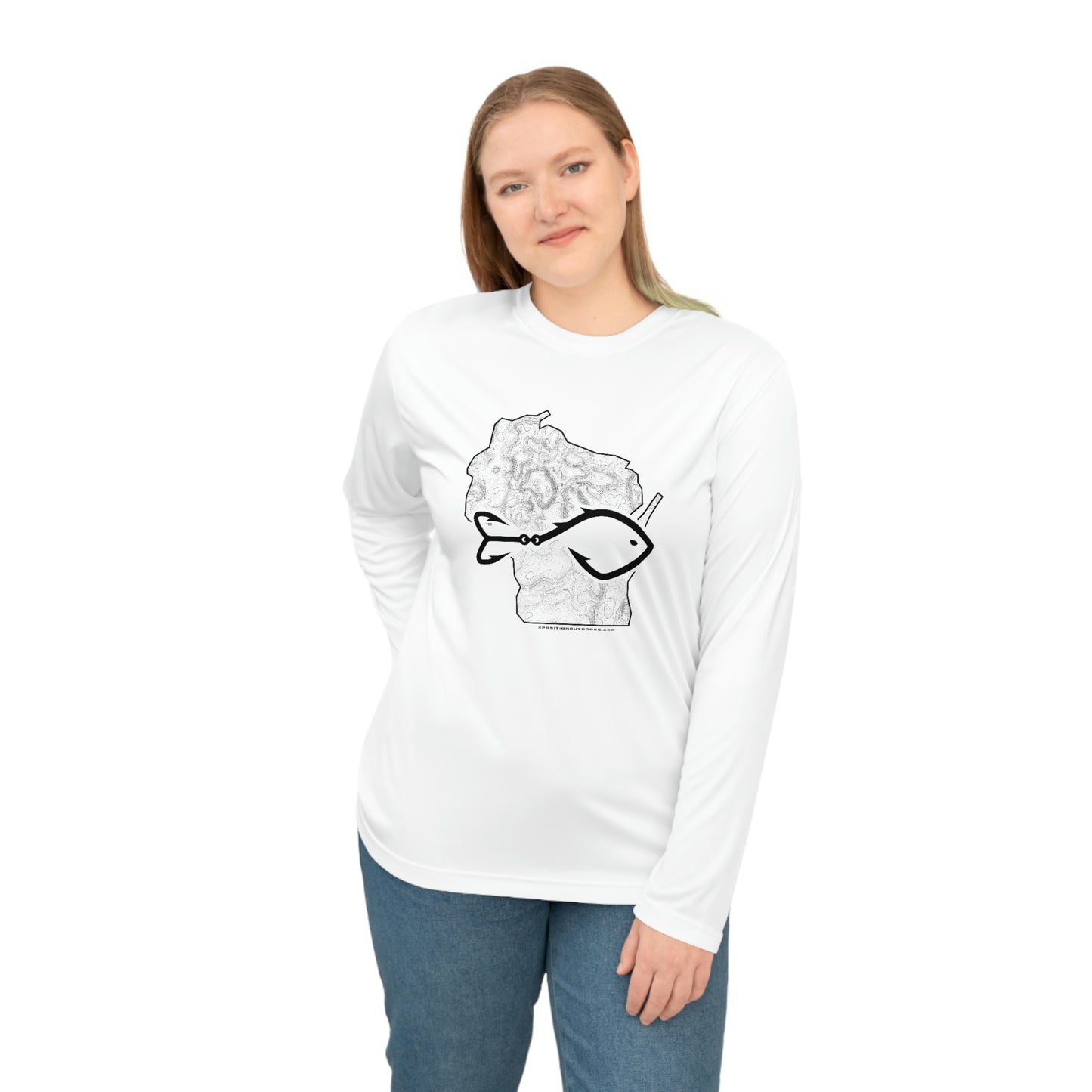 Wisconsin Fishing Icon Long Sleeve Fish Shirt